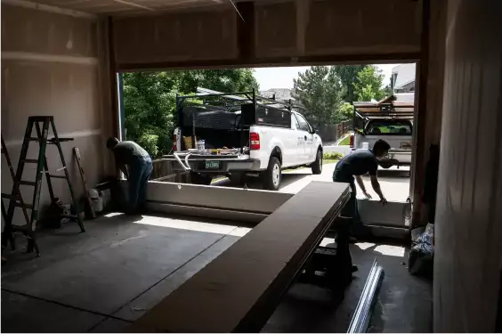 Completed garage door project