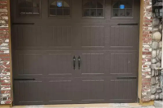Completed garage door project