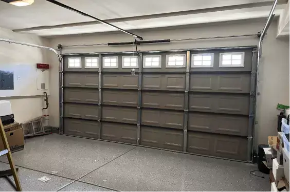Completed garage door project